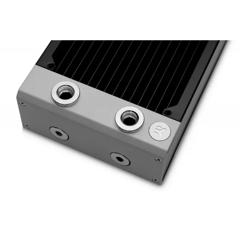 Radiador EK Water Blocks Latón Cobre Acero inoxidable Negro 130x300x44mm
