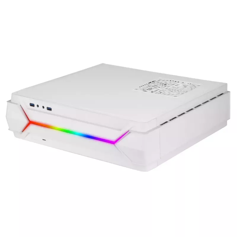 Caja PC Silverstone RVZ03-ARGB Sobremesa Blanco