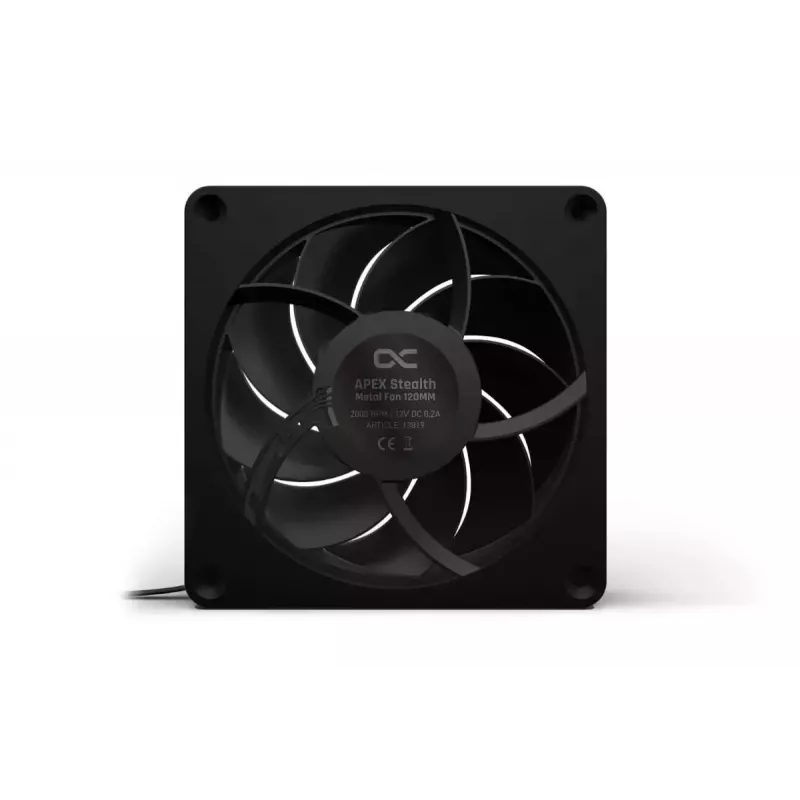 Ventilador Alphacool Apex Stealth Metal 12 cm Negro 400-2000 rpm 20-29.9 dB
