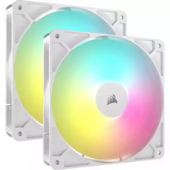 Corsair RS140 ARGB Dual Pack ventiladores de caja, 140 mm, blancos, CO-9050187-WW
