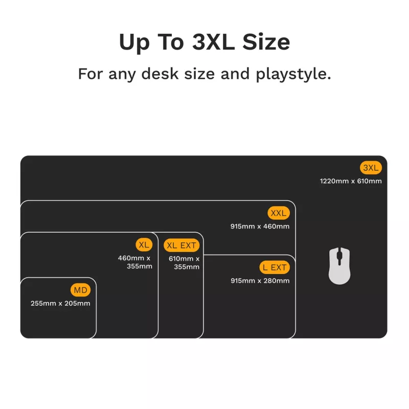 Alfombrilla de ratón Glorious Gaming Glorious Mouse Pad 2 XL Extended Stitched negra