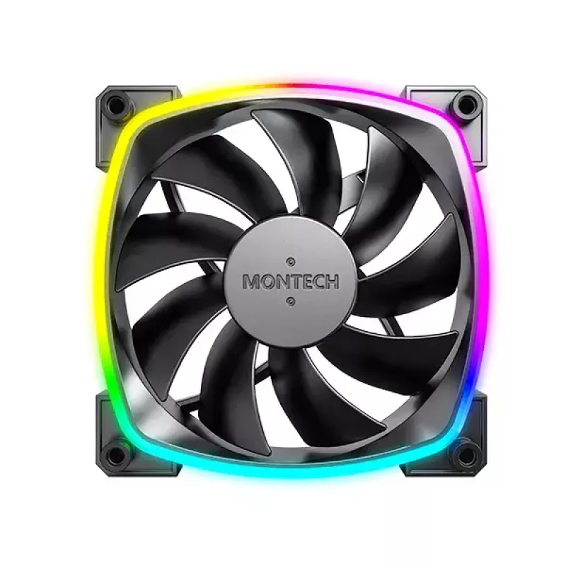 Módulo de ventilador Montech AX120 PWM 120mm 12V negro 3-Pin 4-Pin
