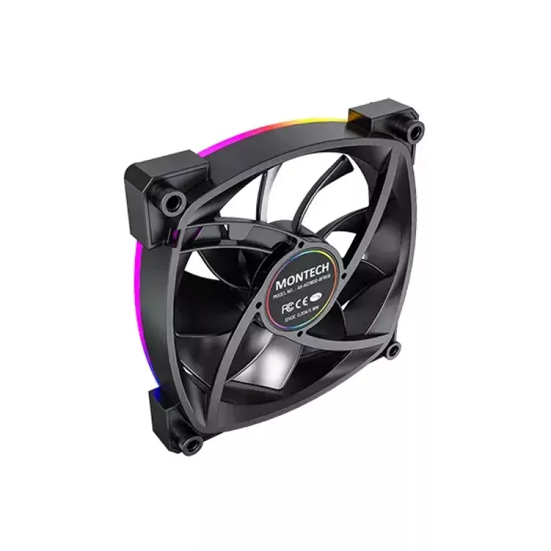 Módulo de ventilador Montech AX120 PWM 120mm 12V negro 3-Pin 4-Pin