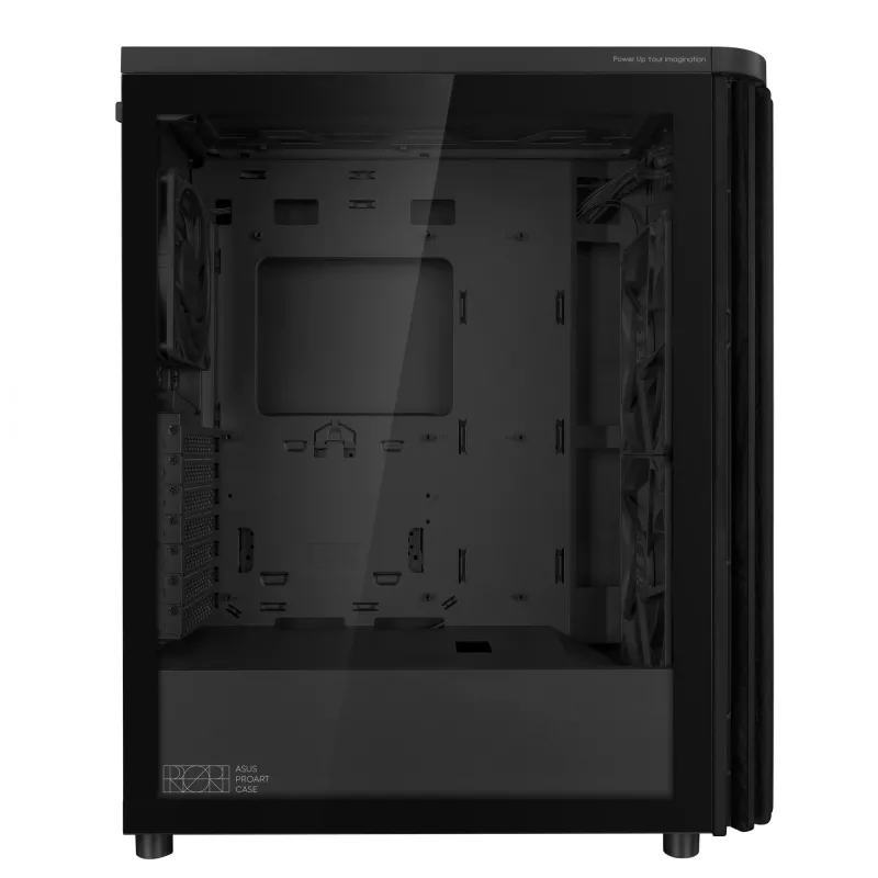 ASUS ProArt PA401 Wood Edition TG PWM 90DC00M0-B39000 caja para PC, Midi Tower, ATX, cristal templado, 2x USB 3.2, negra