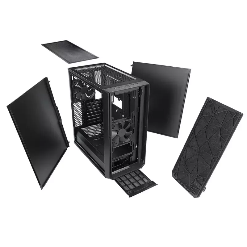 Caja de PC Fractal Design Meshify C Midi Tower negra