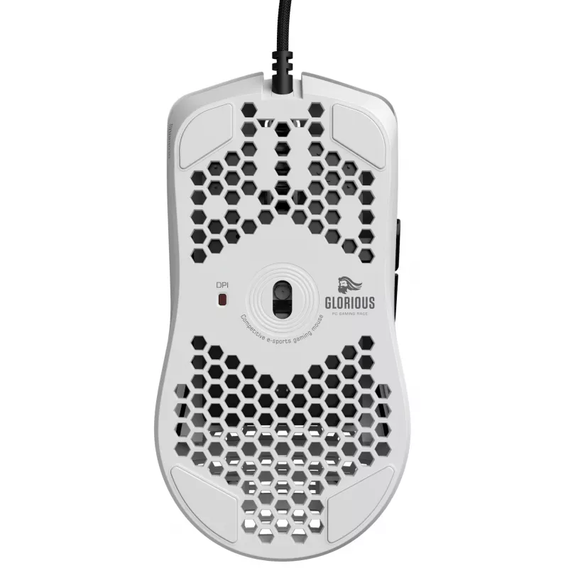 Ratón Glorious Gaming Glorious Model O- Regular (blanco), diestro, óptico, USB Type-A, 3200 DPI, blanco
