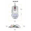 Ratón Glorious Gaming Glorious Model O- Regular (blanco), diestro, óptico, USB Type-A, 3200 DPI, blanco