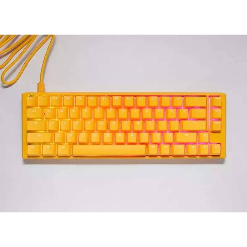 Teclado Ducky One 3 Amarillo SF gaming USB QWERTY mecánico RGB