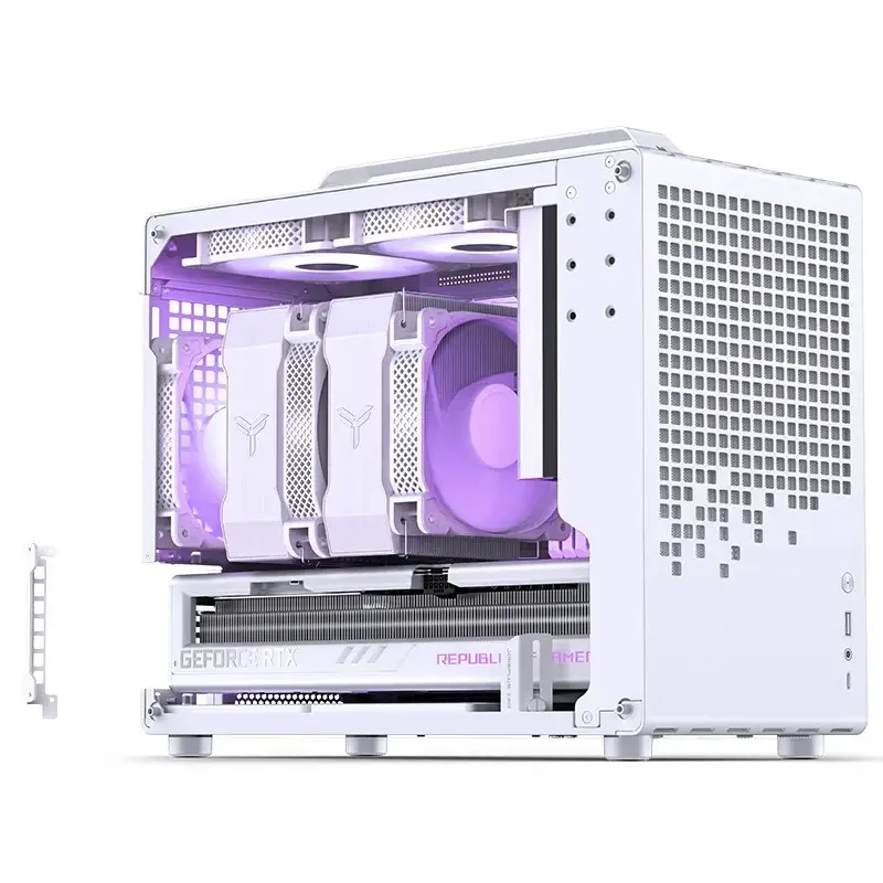 Caja de ordenador Jonsbo Jonsplus Z20 Mesh Mini Tower Micro-ATX Blanca
