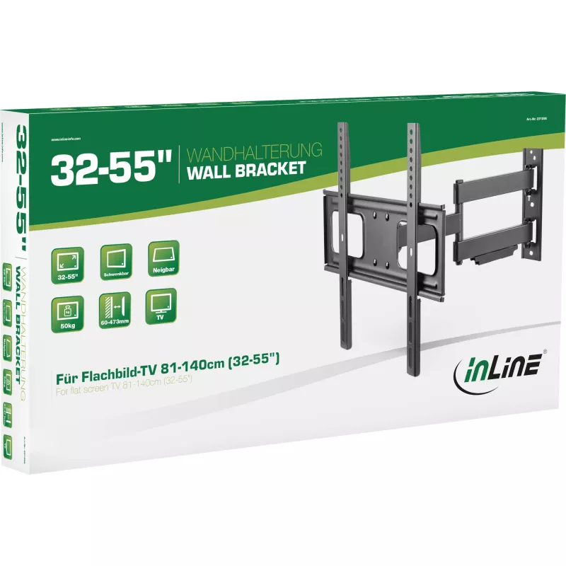 Soporte de pared InLine para pantallas 81-140 cm 32-55