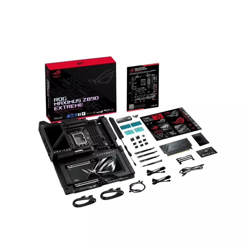 Placa base ASUS ROG MAXIMUS Z890 EXTREME — Intel Z890, LGA 1851, Extended ATX, DDR5, 4 DIMM, Wi‑Fi 7, Ethernet 10 Gb