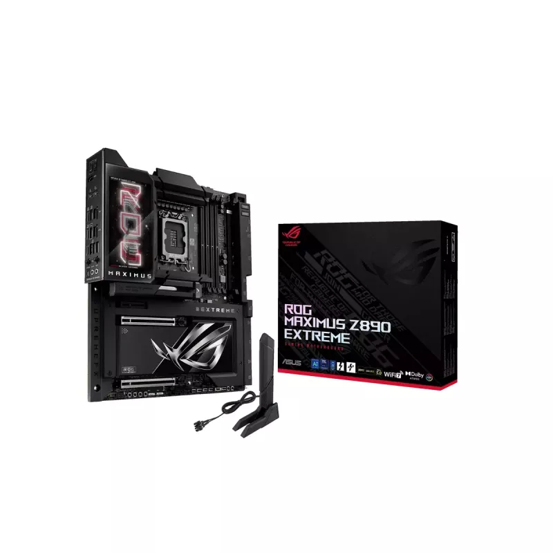 Placa base ASUS ROG MAXIMUS Z890 EXTREME — Intel Z890, LGA 1851, Extended ATX, DDR5, 4 DIMM, Wi‑Fi 7, Ethernet 10 Gb