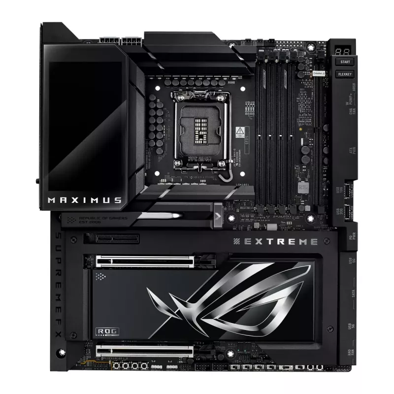Placa base ASUS ROG MAXIMUS Z890 EXTREME — Intel Z890, LGA 1851, Extended ATX, DDR5, 4 DIMM, Wi‑Fi 7, Ethernet 10 Gb