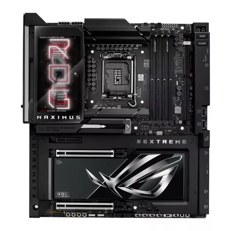 Placa base ASUS ROG MAXIMUS Z890 EXTREME — Intel Z890, LGA 1851, Extended ATX, DDR5, 4 DIMM, Wi‑Fi 7, Ethernet 10 Gb
