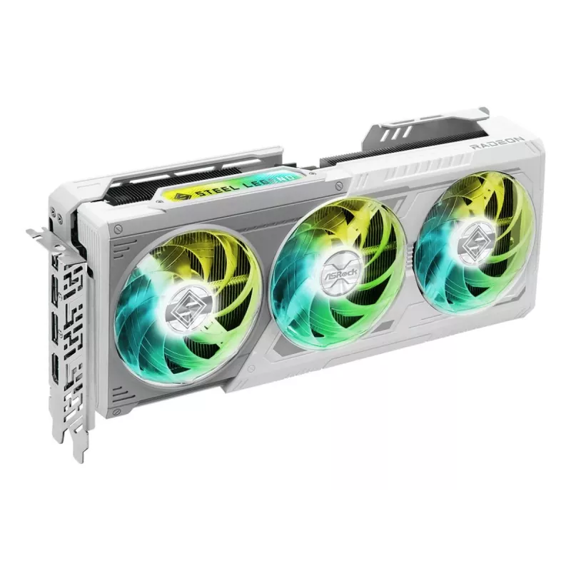 ASRock Radeon RX 9070 Steel Legend 16GB OC tarjeta gráfica, 16GB GDDR6, PCIe 5.0, 1x HDMI, 3x DisplayPort