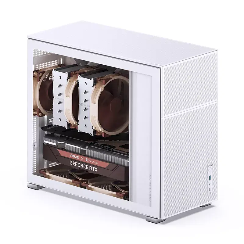 Carcasa de PC Jonsbo D41 MESH Midi Tower blanca