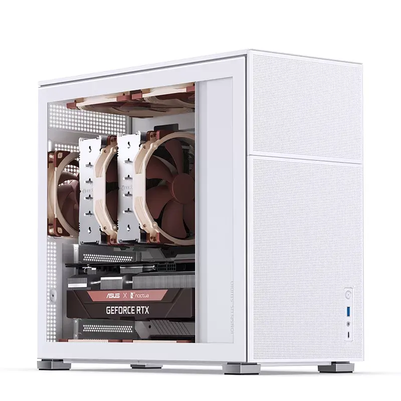 Carcasa de PC Jonsbo D41 MESH Midi Tower blanca