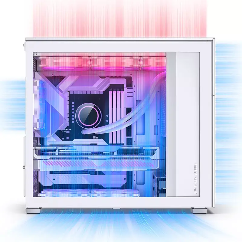 Carcasa de PC Jonsbo D41 MESH Midi Tower blanca