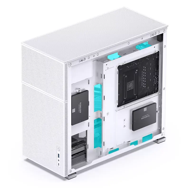 Carcasa de PC Jonsbo D41 MESH Midi Tower blanca