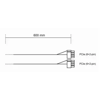 Cable de alimentación be quiet! CP-6620 0,6 m