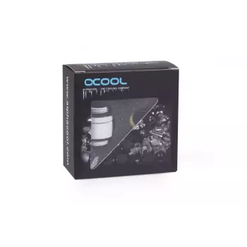 Conector de tubo Alphacool 17489 latón blanco 22 mm profundidad 1,8 cm diámetro