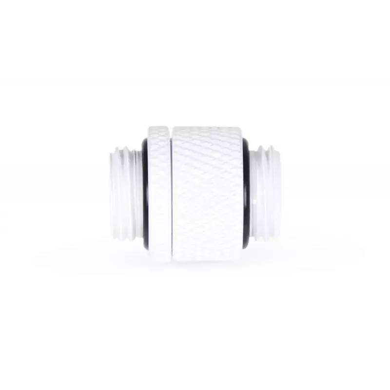 Alphacool Eiszapfen 17489 adaptador de doble niple giratorio G1/4 macho a G1/4 macho, latón, 22 mm, blanco