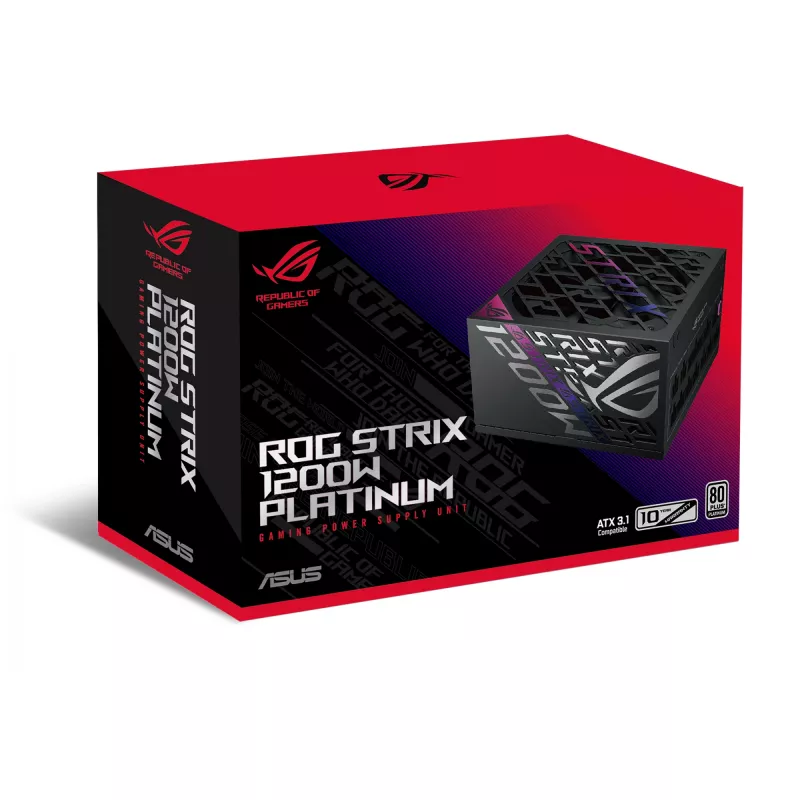 Fuente de alimentación ASUS ROG -STRIX-1200P-GAMING 1200 W 20+4 pines ATX ATX negra