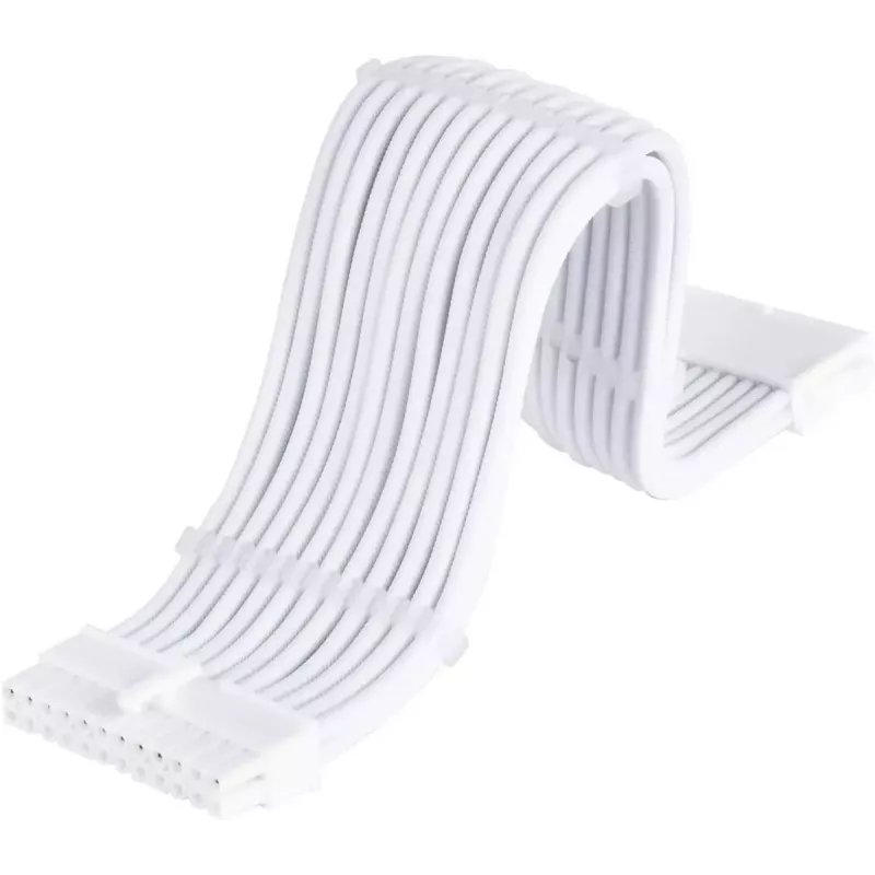 Cable de extensión para fuente de alimentación SILVERSTONE 24 pines ATX SST-PP07E-MBW-V2 30 cm blanco