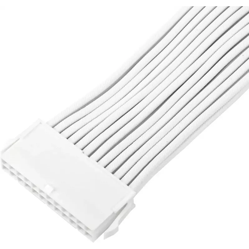Cable de extensión para fuente de alimentación SILVERSTONE 24 pines ATX SST-PP07E-MBW-V2 30 cm blanco