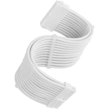 Cable de extensión para fuente de alimentación SILVERSTONE 24 pines ATX SST-PP07E-MBW-V2 30 cm blanco