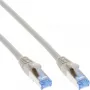 Cable de red InLine S/FTP PiMF Cat.6A libre de halógenos 500MHz gris 1m