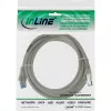 Cable de red InLine S/FTP PiMF Cat.6A libre de halógenos 500MHz gris 1m