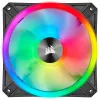 Kit de doble ventilador CORSAIR iCUE QL140 RGB 140mm PWM con Lighting Node Core