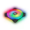 Kit de doble ventilador CORSAIR iCUE QL140 RGB 140mm PWM con Lighting Node Core