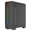Caja PC Aerocool GENESISV2BK ATX, frontal LED ventilador ARGB 12 cm, negro