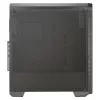 Caja PC Aerocool GENESISV2BK ATX, frontal LED ventilador ARGB 12 cm, negro