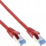 Cable de red S/FTP PiMF Cat.6A libre de halógenos 500MHz rojo 5m