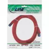 Cable de red S/FTP PiMF Cat.6A libre de halógenos 500MHz rojo 5m