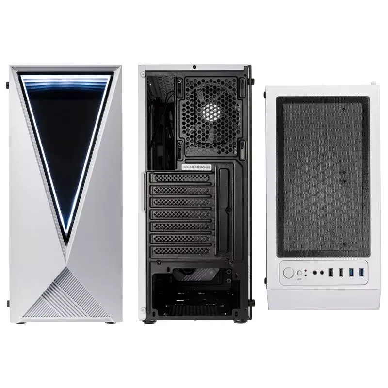 Caja de ordenador Kolink VOID WHITE semitorre blanca, negra