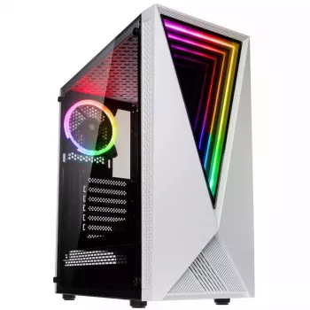 Caja de ordenador Kolink VOID WHITE semitorre blanca, negra