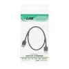 Cable HDMI High Speed con Ethernet InLine, AM/AM, ultrafino, negro/dorado, 1,8 m