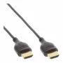 Cable HDMI High Speed con Ethernet InLine, AM/AM, ultrafino, negro/dorado, 1,8 m