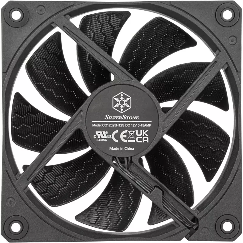 Ventilador de carcasa SILVERSTONE SST-SF120B 120 mm negro — ventilador de 120 mm para carcasas de PC