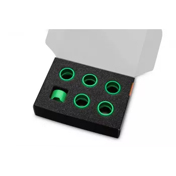 Anillo de compresión EK Water Blocks Quantum Torque Aluminio Verde 6 uds.