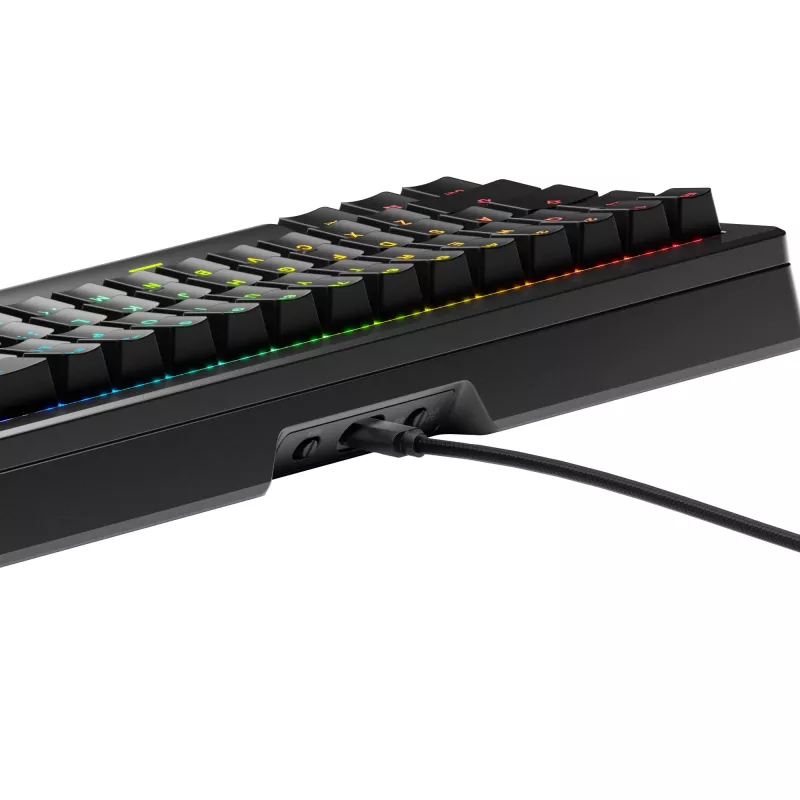 Teclado mecánico GLORIOUS GMMK 3 PRO 65% Prebuilt, con cable USB, QWERTY, RGB, Negro