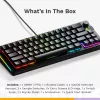 Teclado mecánico GLORIOUS GMMK 3 PRO 65% Prebuilt, con cable USB, QWERTY, RGB, Negro