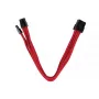 SilverStone SST-PP07-PCIR cable alargador de PCIe de 8 pines a PCIe de 6+2 pines, 0,25 m, rojo