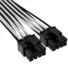 Cable CORSAIR Premium Individually Sleeved 12+4pin Pci-e Gen 5 12vhpwr 600w Type 4 Negro/Blanco