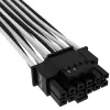 Cable CORSAIR Premium Individually Sleeved 12+4pin Pci-e Gen 5 12vhpwr 600w Type 4 Negro/Blanco