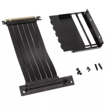 Kit de montaje vertical de GPU Kolink KL-VERTKIT — compatible con Midi Tower, acero y TPE, cable de 0,23 m